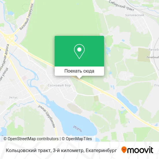 Карта Кольцовский тракт, 3-й километр