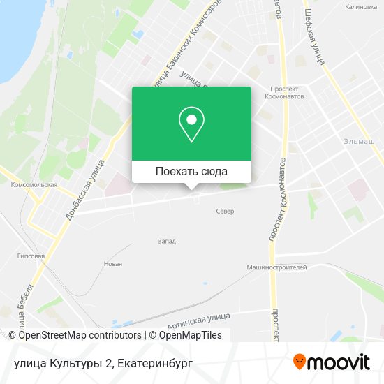 Карта улица Культуры 2