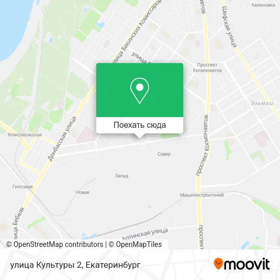 Карта улица Культуры 2