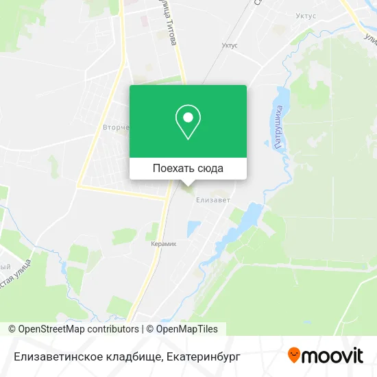 Карта Елизаветинское кладбище