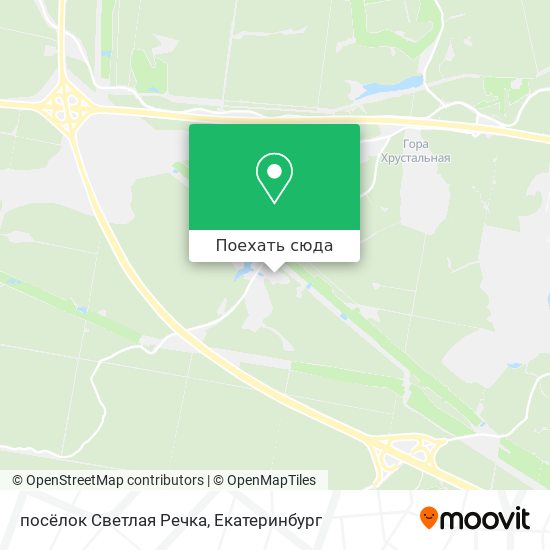 Карта посёлок Светлая Речка
