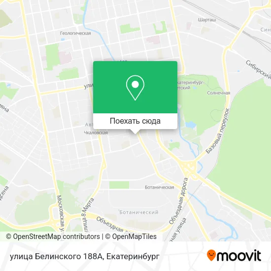 Карта улица Белинского 188А