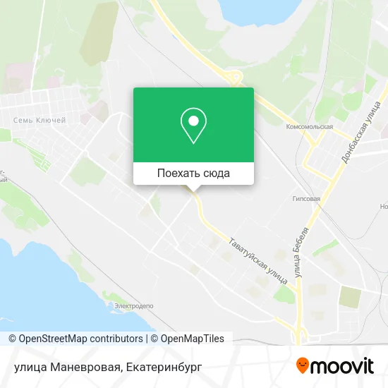 Карта улица Маневровая