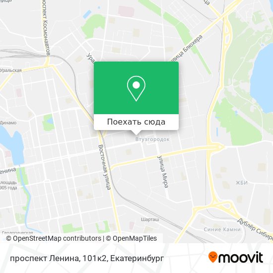 Карта проспект Ленина, 101к2