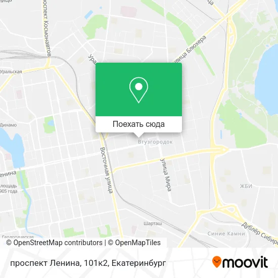 Карта проспект Ленина, 101к2