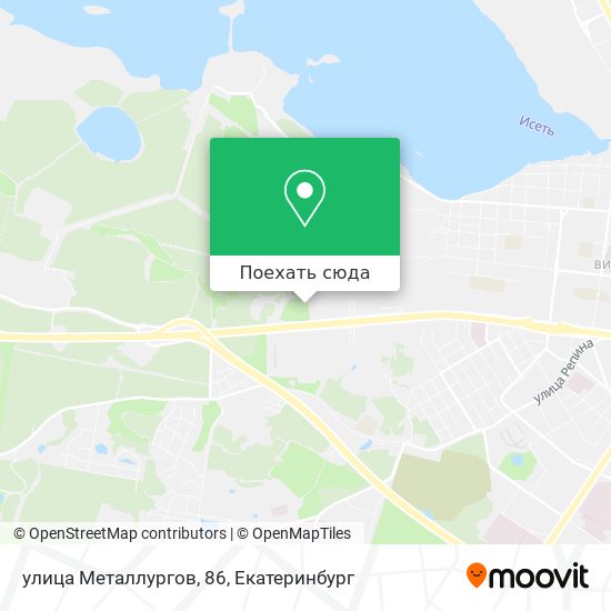Карта улица Металлургов, 86