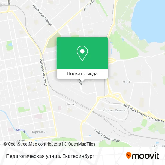 Карта Педагогическая улица