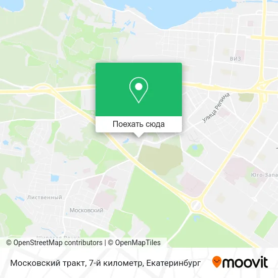 Карта Московский тракт, 7-й километр
