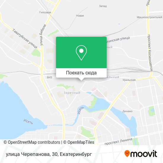 Карта улица Черепанова, 30