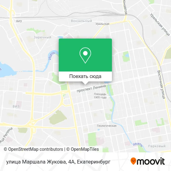 Карта улица Маршала Жукова, 4А