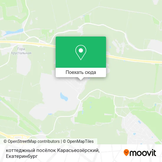 Карта коттеджный посёлок Карасьеозёрский