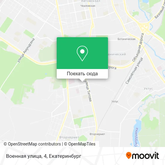 Карта Военная улица, 4