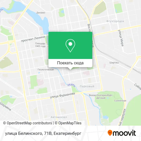 Карта улица Белинского, 71В