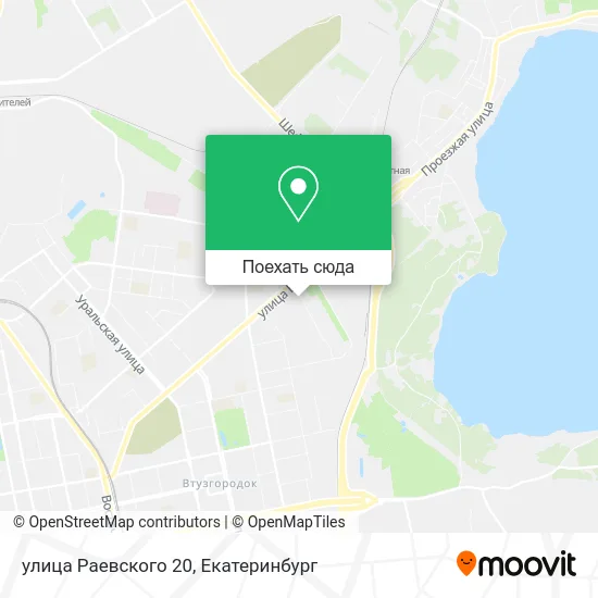 Карта улица Раевского 20