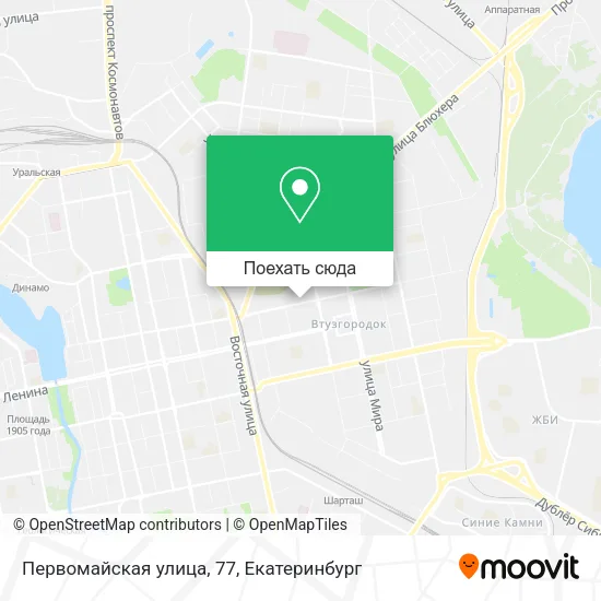 Карта Первомайская улица, 77