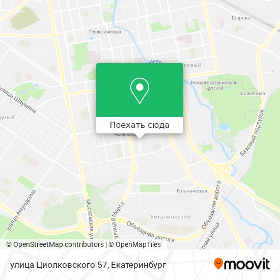 Карта улица Циолковского 57