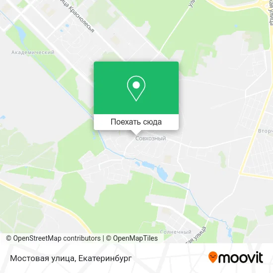 Карта Мостовая улица