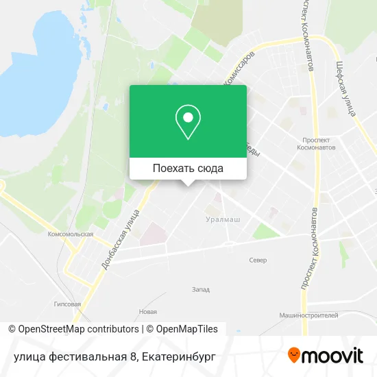 Карта улица фестивальная 8