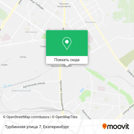 Карта Турбинная улица 7