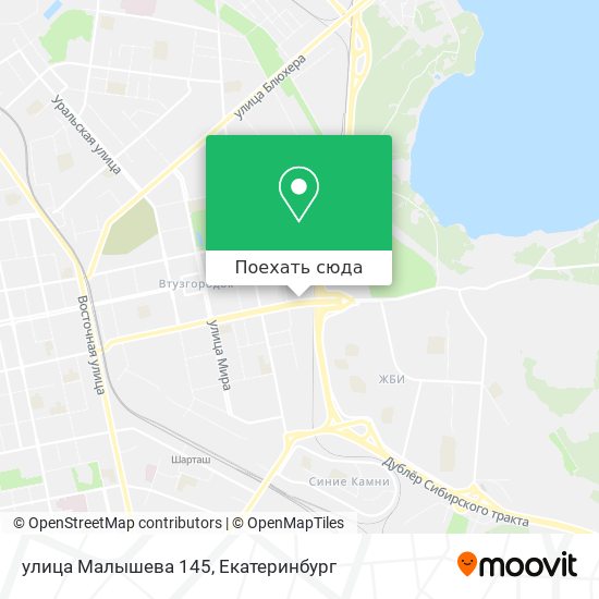 Карта улица Малышева 145