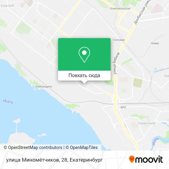 Карта улица Миномётчиков, 28