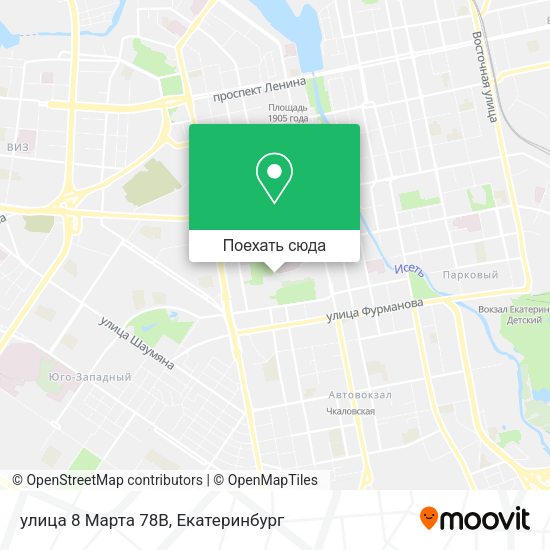 Карта улица 8 Марта 78В