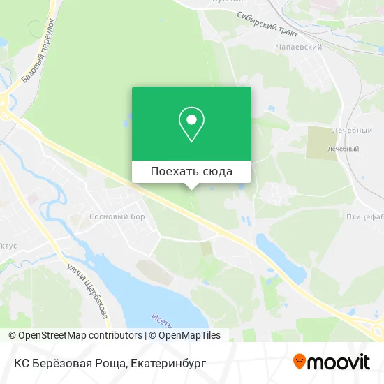 Карта КС Берёзовая Роща