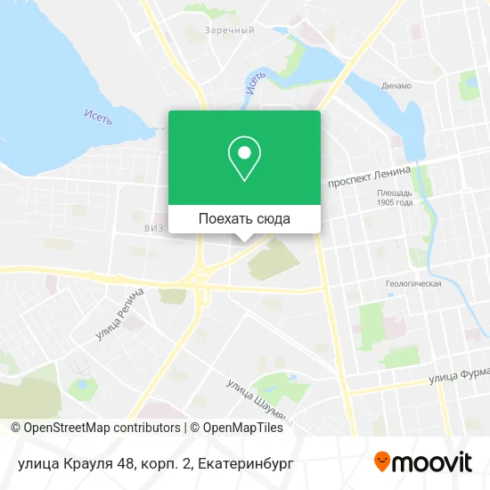 Карта улица Крауля 48, корп. 2