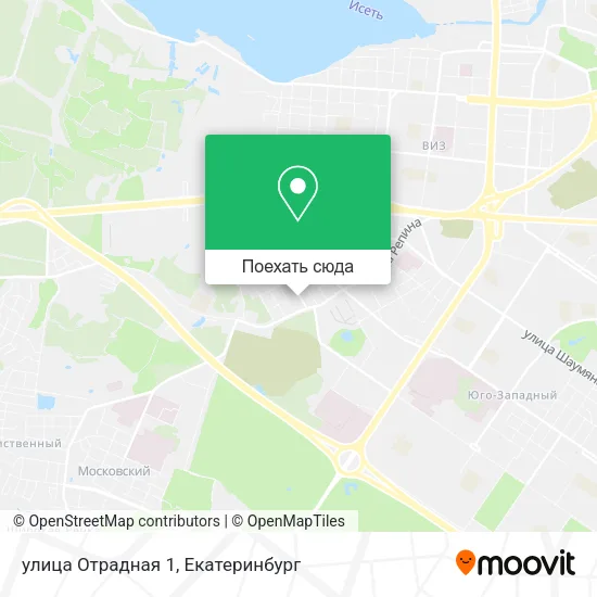 Карта улица Отрадная 1