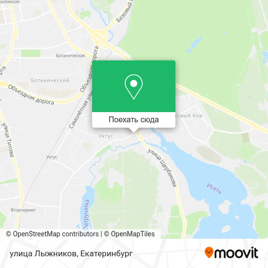 Карта улица Лыжников