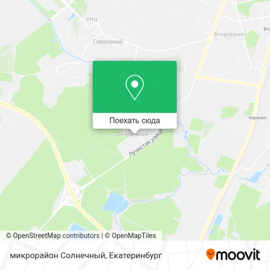 Карта микрорайон Солнечный