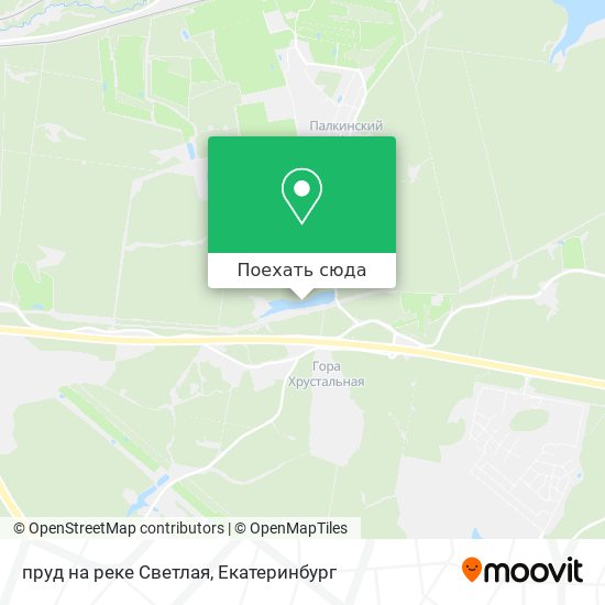Карта пруд на реке Светлая