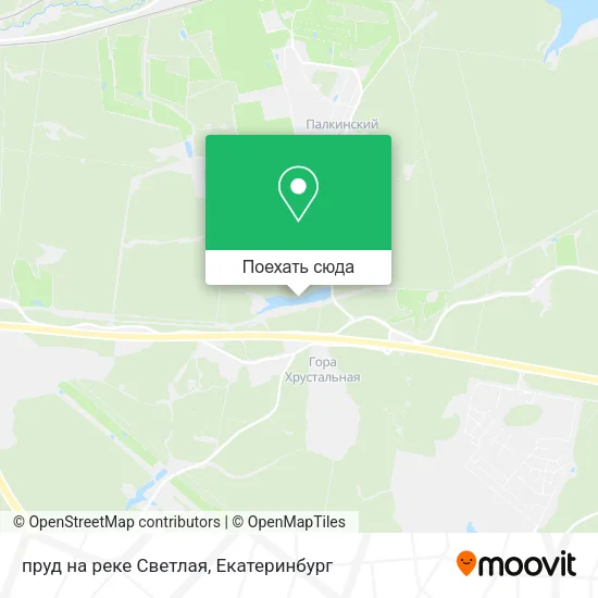 Карта пруд на реке Светлая