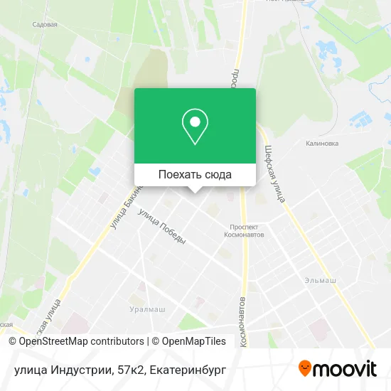 Карта улица Индустрии, 57к2