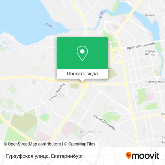 Карта Гурзуфская улица