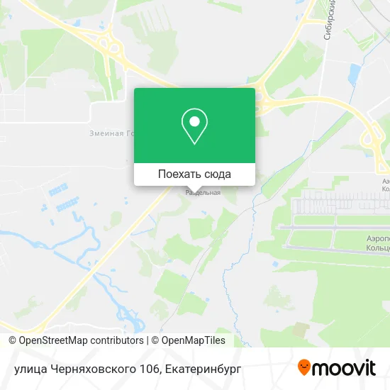 Карта улица Черняховского 106