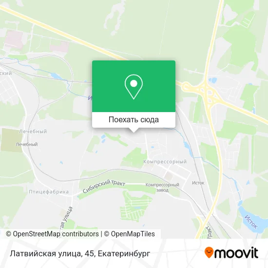 Карта Латвийская улица, 45