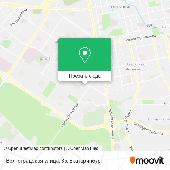 Карта Волгоградская улица, 35