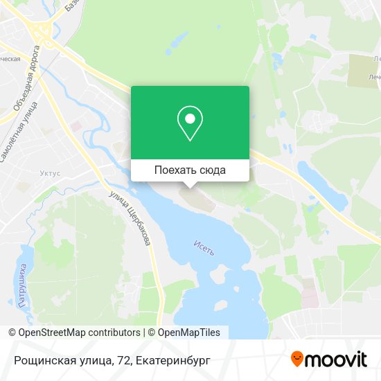 Карта Рощинская улица, 72