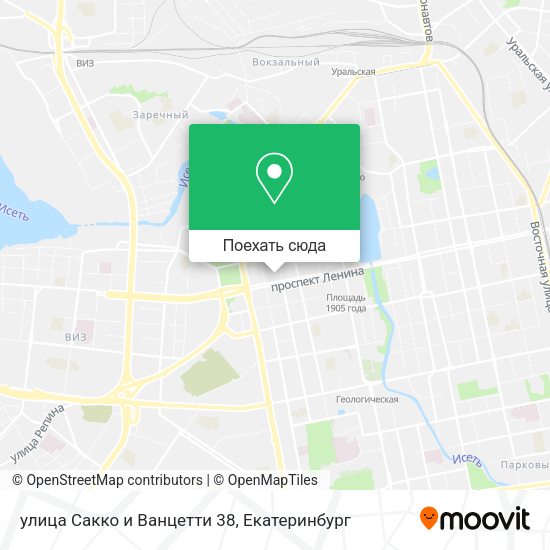 Карта улица Сакко и Ванцетти 38