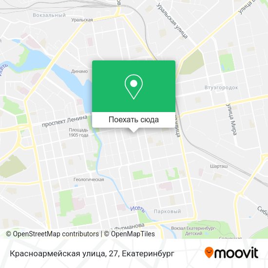 Карта Красноармейская улица, 27