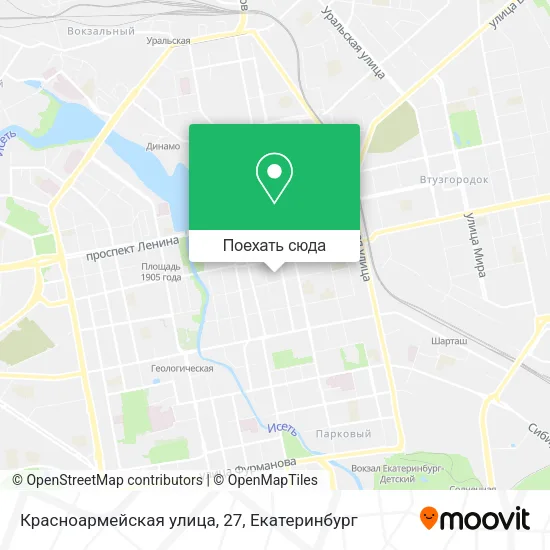 Карта Красноармейская улица, 27