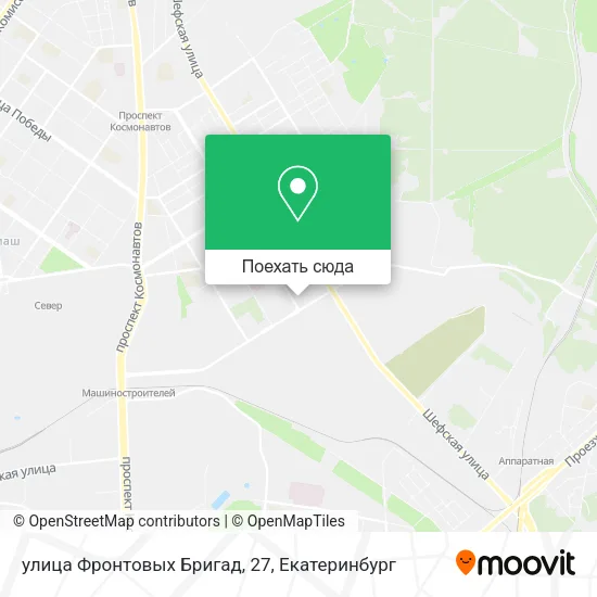 Карта улица Фронтовых Бригад, 27