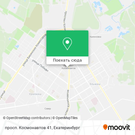 Карта просп. Космонавтов 41