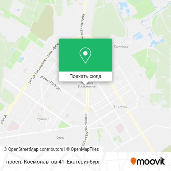 Карта просп. Космонавтов 41