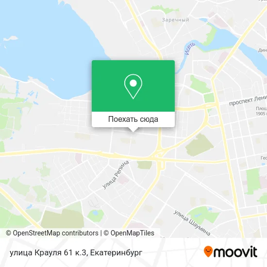 Карта улица Крауля 61 к.3
