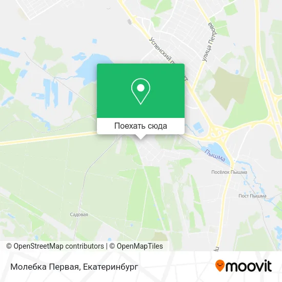 Карта Молебка Первая