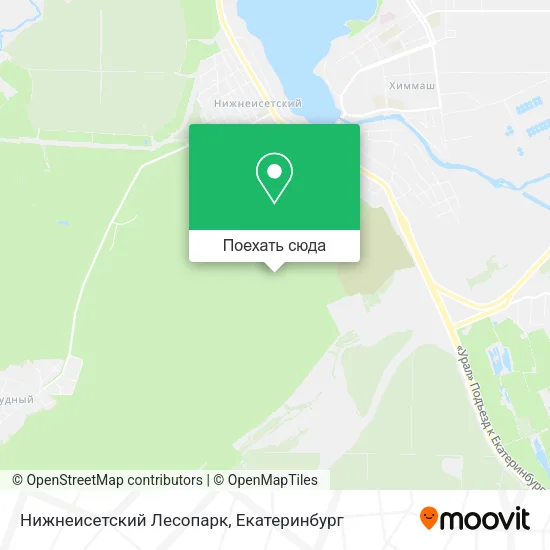 Карта Нижнеисетский Лесопарк