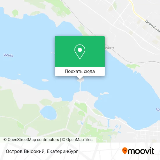 Карта Остров Высокий