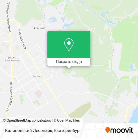 Карта Калиновский Лесопарк